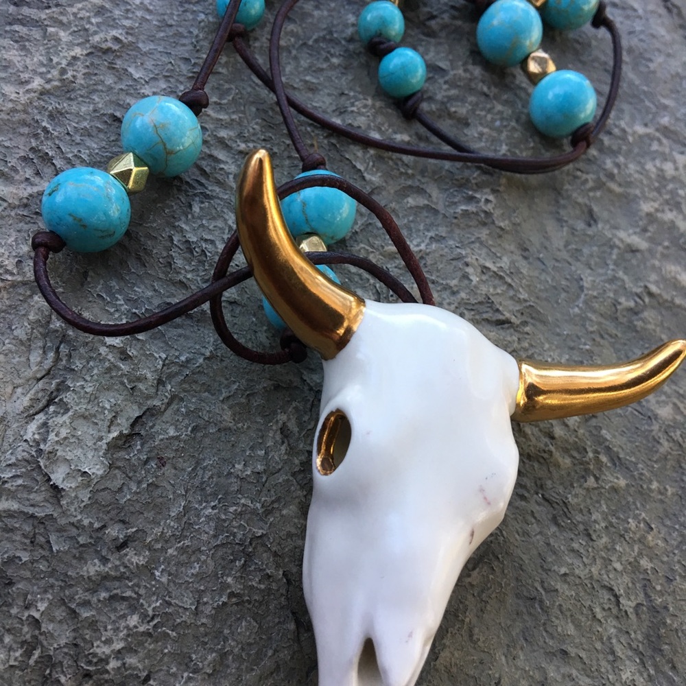 Cow Skull Necklace